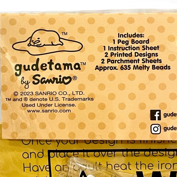 SANRIO Gudetama Fuse 3D Melty Beads Kit 1 Set - Picture 3 of 4